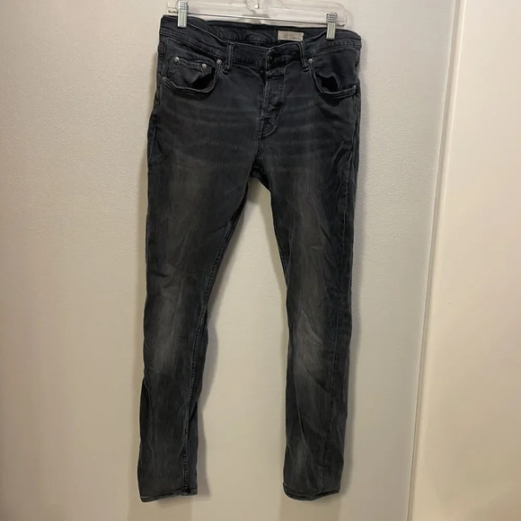 ALL Saints woman’s black faded jeans - Picture 2 of 13